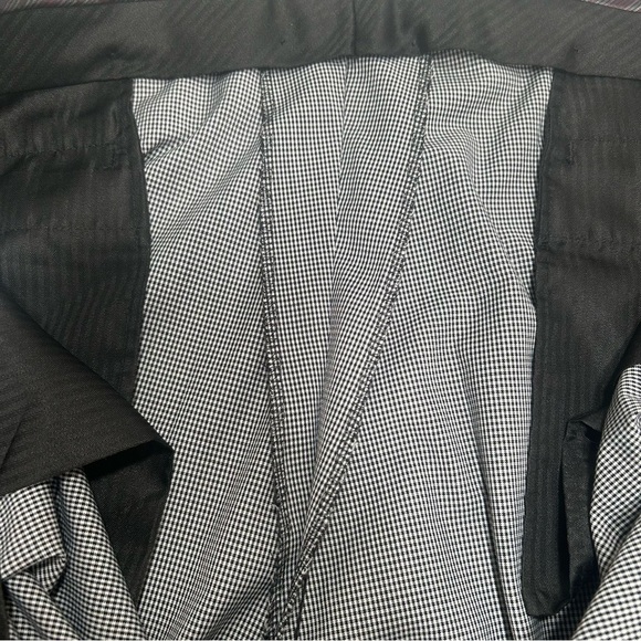 Sean John Fine Tailored Black and White Small Checked Pleated Trousers 40Wx30L - Picture 8 of 14